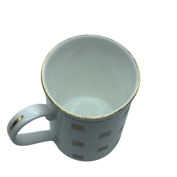 Vtg House Of Commons U.K. Portcullis Fine Bone China Mug Gold Accents England 4" - Picture 3 of 6